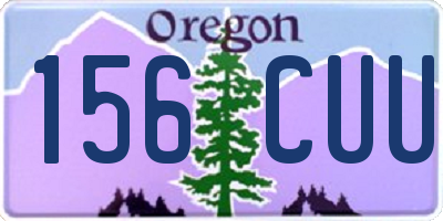 OR license plate 156CUU