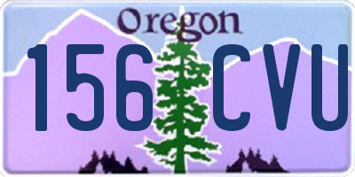 OR license plate 156CVU