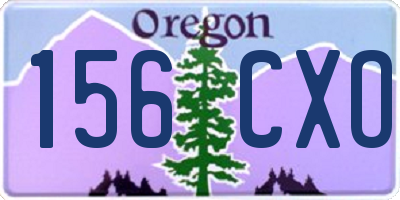 OR license plate 156CXO