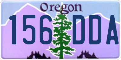 OR license plate 156DDA