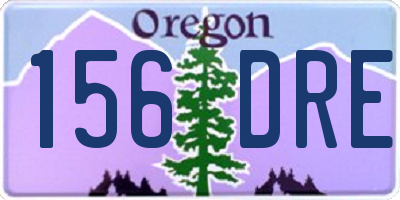 OR license plate 156DRE