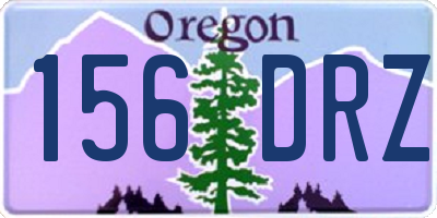 OR license plate 156DRZ