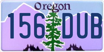 OR license plate 156DUB