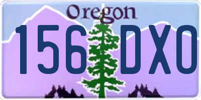 OR license plate 156DXO