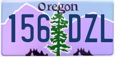 OR license plate 156DZL