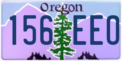 OR license plate 156EEO