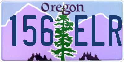 OR license plate 156ELR