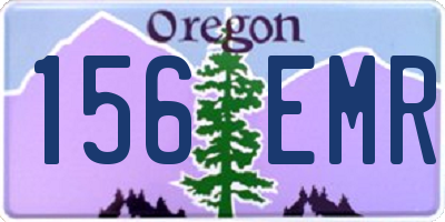 OR license plate 156EMR