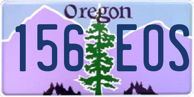 OR license plate 156EOS