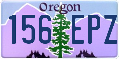 OR license plate 156EPZ