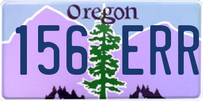 OR license plate 156ERR