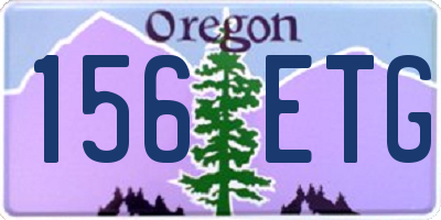 OR license plate 156ETG