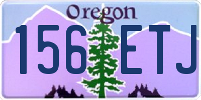 OR license plate 156ETJ