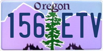 OR license plate 156ETV