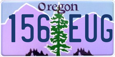 OR license plate 156EUG