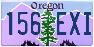 OR license plate 156EXI