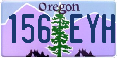 OR license plate 156EYH