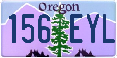 OR license plate 156EYL