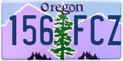 OR license plate 156FCZ