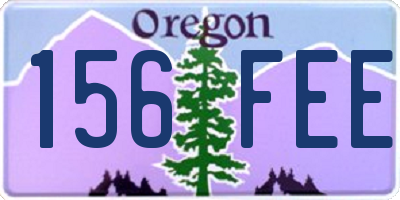 OR license plate 156FEE