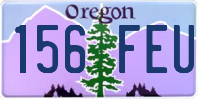 OR license plate 156FEU