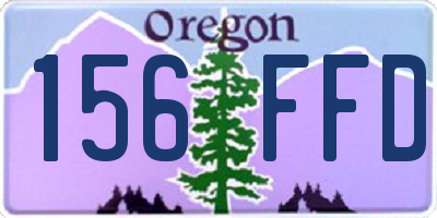 OR license plate 156FFD