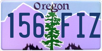 OR license plate 156FIZ