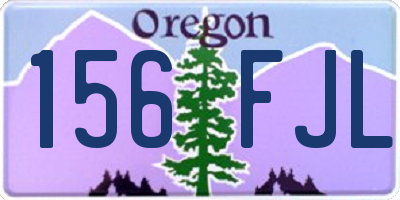 OR license plate 156FJL
