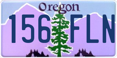 OR license plate 156FLN