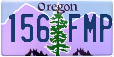 OR license plate 156FMP