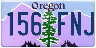 OR license plate 156FNJ