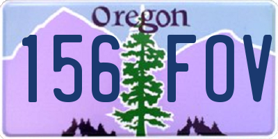 OR license plate 156FOV