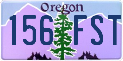 OR license plate 156FST