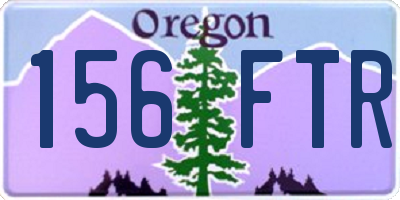 OR license plate 156FTR