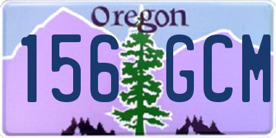 OR license plate 156GCM