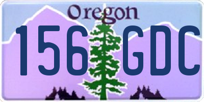 OR license plate 156GDC