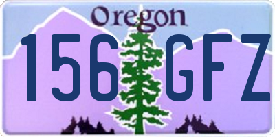 OR license plate 156GFZ