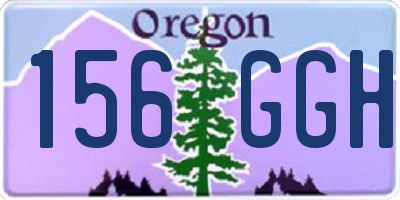 OR license plate 156GGH