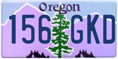 OR license plate 156GKD