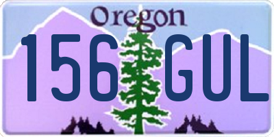 OR license plate 156GUL