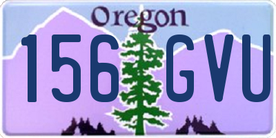 OR license plate 156GVU