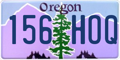 OR license plate 156HOQ