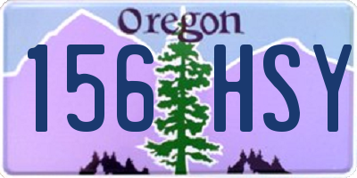 OR license plate 156HSY