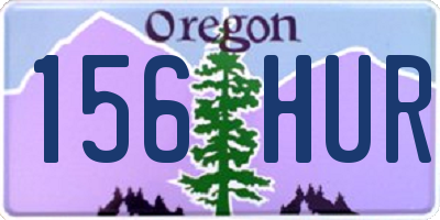 OR license plate 156HUR