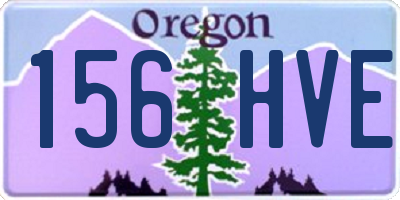 OR license plate 156HVE