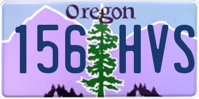 OR license plate 156HVS