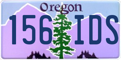 OR license plate 156IDS
