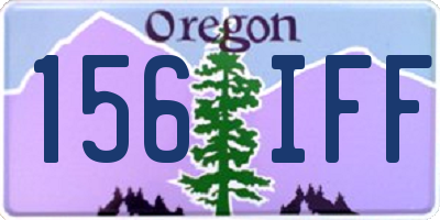 OR license plate 156IFF