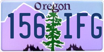 OR license plate 156IFG