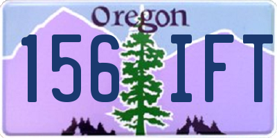 OR license plate 156IFT
